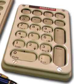 Abdeckplatte zur Fingerführung für externen Nummernblock