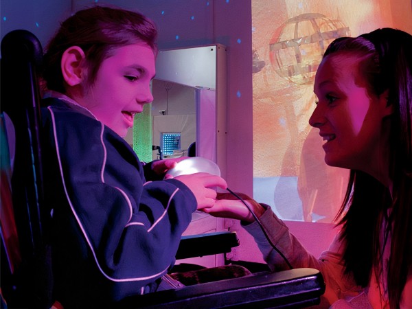 Vibrierender und leuchtender Taster